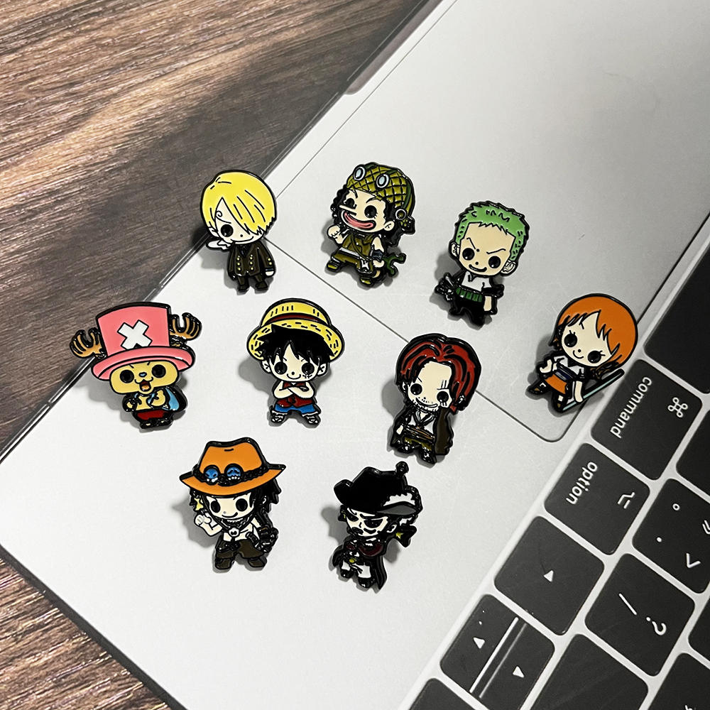 9pcs One Piece Anime Enamel Pi - Embroidery Tulle incelemesi ve fiyatı