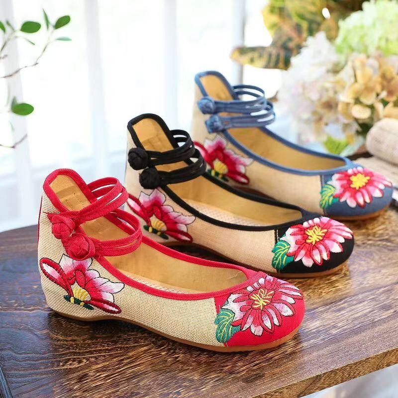 Woman Wedges Embroidered Cloth - Embroidery Style incelemesi ve fiyatı