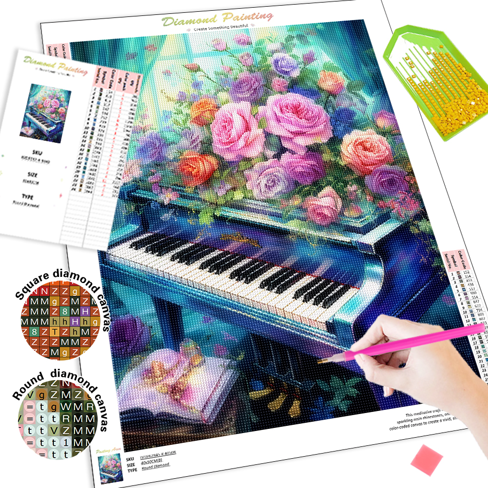 1pc frameless  Diamond Paintin - Embroidery X Stitch incelemesi ve fiyatı