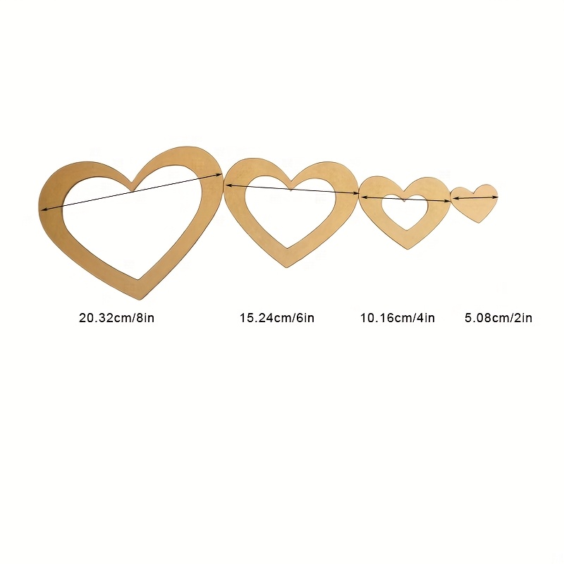 4Pcs Acrylic Nested Heart Quil - Embroidery Quilting incelemesi ve fiyatı