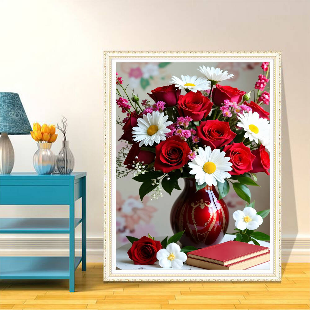5D DIY Diamond Embroidery Rose - Embroidery Roses incelemesi ve fiyatı