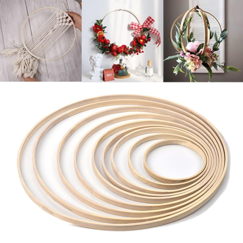 1/5Pcs 8-33cm Wooden DIY Handm - Stitch Marker Ring incelemesi ve fiyatı