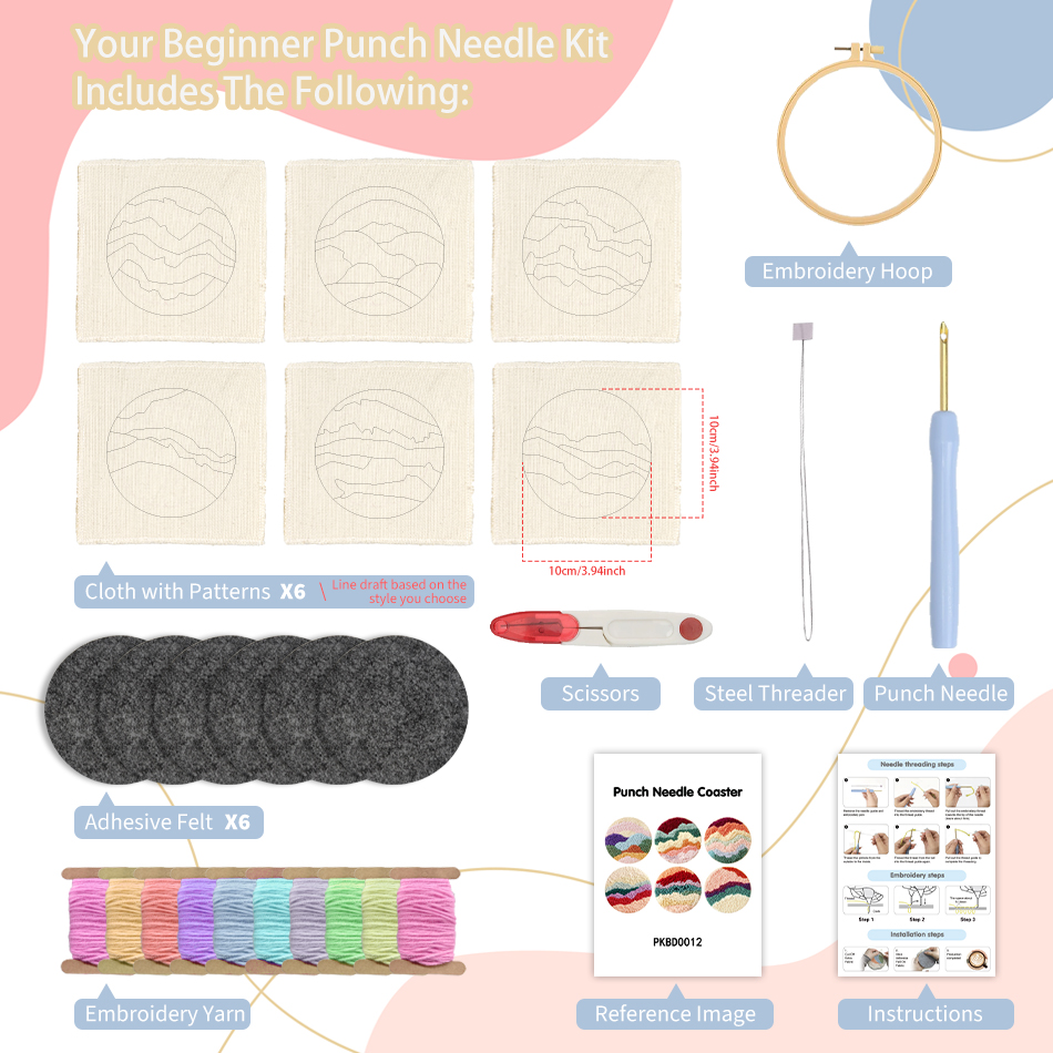 GATYZTORY 6pcs/Set Punch Needl - Embroidery Guide Book incelemesi ve fiyatı