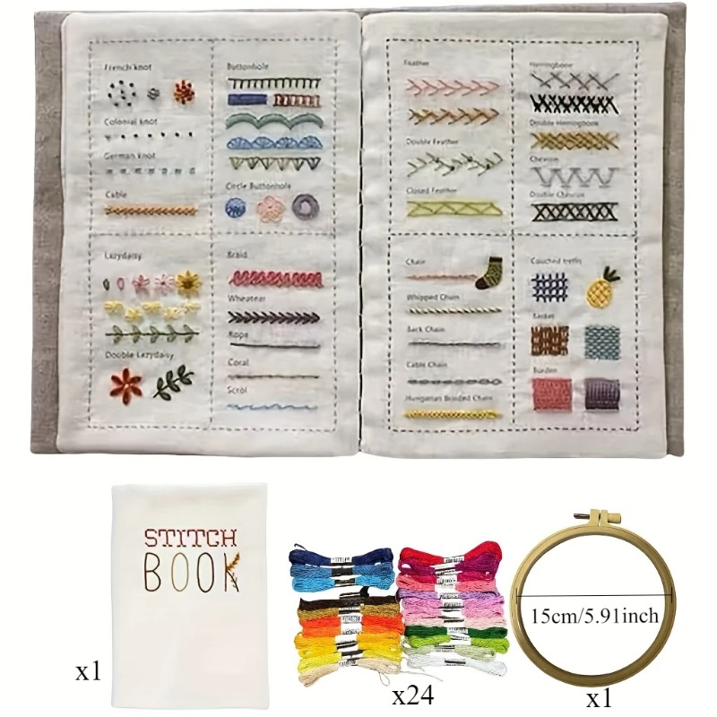 1 set of embroidery embroidery - Embroidery Guide Book incelemesi ve fiyatı